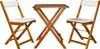 vidaXL 3-częściowy zestaw bistro składany z poduszkami z Podgląd zdjęcia produktu 11