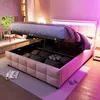 Flieks Hydraulisches Polsterbett 180x200cm mit LED, Produktbild-Vorschau 3
