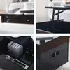 CLIPOP Couchtisch，100x50x40.5cm Hochglänzender Sofatisch Produktbild-Vorschau 7