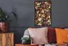 MuchoWow® Gerahmtes Poster Blumen - Schmetterling - Design Produktbild-Vorschau 2