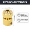 1/2" Gartenschlauch Schnellverbinder aus Messing, ideal für Produktbild-Vorschau 7