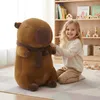 Mascotte grande peluche giocattolo capibara con sciarpa 100 Anteprima dell’immagine prodotto 2