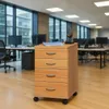 Rollcontainer Kernbuche Nachtschrank Büroschrank #1942 Produktbild-Vorschau 5