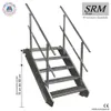 5 Stufen Stahltreppe beidseitig. Geländer Breite 120cm Produktbild-Vorschau 1