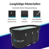 A marketing image showcasing the features of a Vitalic Eisbad (ice bath) with text descriptions and product images. Anteprima dell’immagine prodotto