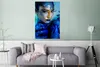 MuchoWow® Poster Frau - Gold - Blau 80x120 cm - Papierdruck Produktbild-Vorschau 5