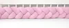 Bettschlange geflochten Velours 300 cm – Rosa | Produktbild-Vorschau 1