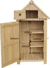 Wiltec Gartenhaus schmal aus Fichtenholz mit Bitumendach Produktbild-Vorschau 3