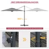 Outsunny Ampelschirm ca. Ø3m Neigbarer Sonnenschirm mit Produktbild-Vorschau 6