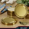 WELLGRO 50x Einmachdeckel TO82 - gold - Twist-Off-Deckel Produktbild-Vorschau 4