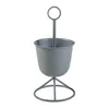 Blumenständer 'Alphen' 1 Topf 48x23cm Metall Grau Produktbild-Vorschau 2