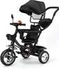 4 in 1 Baby-Dreirad Kinderdreirad Lenkstange Fahrrad Baby Produktbild-Vorschau 1
