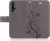 Handytasche für Huawei Nova 5T Blumen Flip Cover Buchhülle Produktbild-Vorschau 1