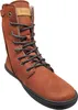 A single brown leather boot with black laces and a black sole, shown against a white background. Anteprima dell’immagine prodotto