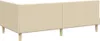 vidaXL Letto angolare color crema 100 cm x 200 cm Tessuto e Anteprima dell’immagine prodotto 7