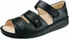 Sandali comfort da uomo in nero Anteprima dell’immagine prodotto 1