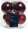 Christbaumkugeln Ox Blood dunkelrot Ø 8 cm aus Glas - 6er Produktbild-Vorschau 4