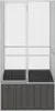 vidaXL Gabbia per uccelli antracite 111x107x211,5 cm Anteprima dell’immagine prodotto 2
