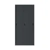 A dark gray metal filing cabinet with two sliding doors and two handles, presented against a white background. Produktbild-Vorschau