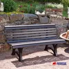 Gartenbank Jamaika | 3-Sitzer | Braun | HxBxT 80x150x64cm | Produktbild-Vorschau 7