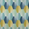 SCHÖNER LEBEN. Tischdecke geometrisch Retro Sechseck blau Produktbild-Vorschau 2