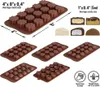 Backform Pralinenformen Set aus Silikon zum Backen, Bonbons Produktbild-Vorschau 2