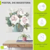 ARTland Poster Goldener Blumenstrauß Größe: 40x40 cm Produktbild-Vorschau 2