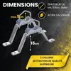 Extralink Support de mât d’antenne 150 mm, avec étriers M8, Voir les images du produit 4