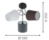 EGLO Almeida, E14, IP20, Anthrazit, Schwarz, Braun, Weiß Produktbild-Vorschau 11