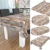 Tischdecke Wachstuch Holz Grau Robust Wasserabweisend Oval Produktbild-Vorschau 4