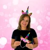 LED Einhorn Haarreif "LITTLE UNICORN" buntes Einhorn - bunt Produktbild-Vorschau 3