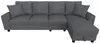 Merax L-Form Ecksofa 4 Sitzer, Chenille Sofa Mit Produktbild-Vorschau 11
