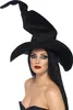 Cappello da strega di Halloween nero 60 cm - taglia unica Anteprima dell’immagine prodotto 1