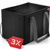 3er Set Einkaufskorb – Faltbare Einkaufskörbe mit 3x 25L Produktbild-Vorschau 2