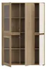 Vetrina Neutra Rovere e Cashmere con Ante in Vetro Anteprima dell’immagine prodotto 5