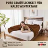 Grafner Heizdecke aus Plüsch 180 x 130 cm braun | Produktbild-Vorschau 4