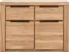 home24 Kommode - Eiche Teilmassiv - Eiche / Eiche Produktbild-Vorschau 1