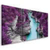Triptychon auf leinwand lila landschaften 120x80 cm Feeby Produktbild-Vorschau 1