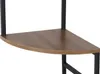 A close-up view of a corner shelf on a multi-tiered shelf unit. Anteprima dell’immagine prodotto