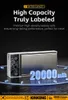 A power bank with its internal circuitry visible, set against a dark background with glowing blue accents. Produktbild-Vorschau