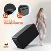 Deuba® Coffre de rangement extérieur 270L Noir – Coffre Voir les images du produit 4