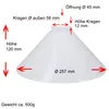 Abat-jour Opale Blanc Ø 257mm Verre de lampe E27 Verre de Voir les images du produit 2
