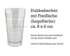 Dubbebecher 0,5 l (Transparent) aus Plastik - mit Logofläche (Freifläche für Beschriftung oder Druck Produktbild-Vorschau