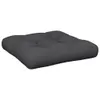 vidaXL Palettenkissen Schwarz 50x50x12 cm Stoff Produktbild-Vorschau 1