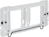 A white plastic mounting bracket with a black metal rod. Produktbild-Vorschau