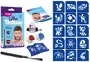 Kreatives Glitzer-Tattoo-Set für Jungen mit 15 Schablonen Produktbild-Vorschau 1