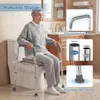 Rialzo per WC COSTWAY, sedile WC rialzato con maniglie, Anteprima dell’immagine prodotto 5