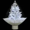 vidaXL Schneiender Weihnachtsbaum mit Schirmfuß Weiß 75 cm Produktbild-Vorschau 6
