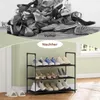WOLTU Schuhregal mit 3 Ablagen, Schuhständer Metallgestell, Produktbild-Vorschau 7