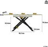 Tavolo da pranzo Sweiko telescopico (120-160 cm), tavolo da Anteprima dell’immagine prodotto 3